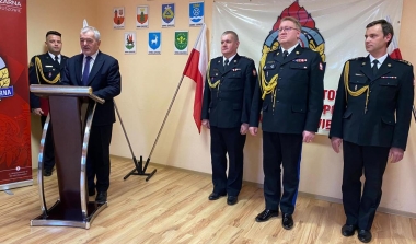 Zmiana Komendanta Komendy Powiatowej Państwowej Straży Pożarnej w Wieruszowie 