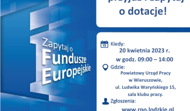 Bezpłatne konsultacje z zakresu możliwości uzyskania wsparcia ze środków Unii Europejskiej