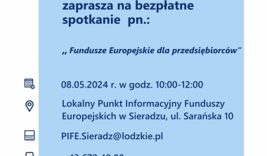 „Fundusze Europejskie dla przedsiębiorców”