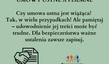 Umowy ustne a pisemne